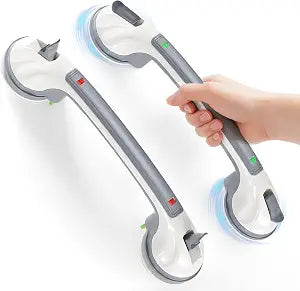 Reyiu Grab Bars for Shower, Updated 16.8" Shower Handle for Seniors, 2 Pack