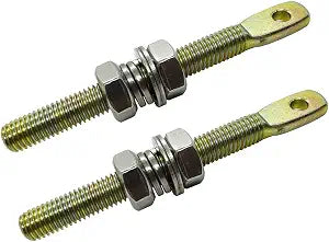Automatic Gate Opener Tie Rod Chain Connection Hardware,Sliding Gate Roller Chain Bolt Tensioner Compatible with ANSI #40#41#428 (Flat, L)