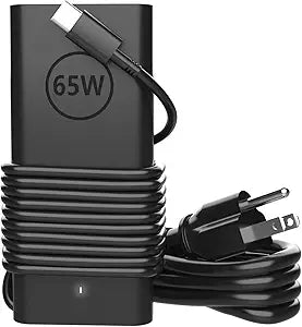 60W 65W USB C Laptop Charger fits for Dell Latitude/XPS 13/ Chromebook