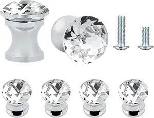 Small Crystal Knobs for Jewelry Box Mini Door Knobs 12mm