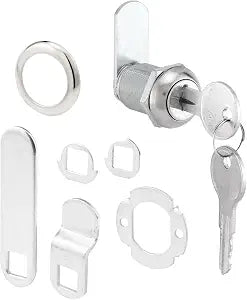 Prime-Line U 9943 Diecast Drawer & Cabinet Lock, 7/8 in., Stainless Steel