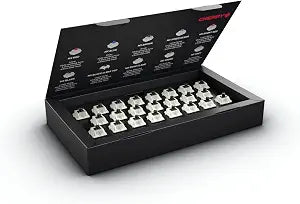 Cherry MX Black Clear TOP Switch Kit, 23 Mechanical Keyboard Switches, for DIY, Hot Swap or Gaming Keyboard, Linear Switch with No Click, Powerful & Direct
