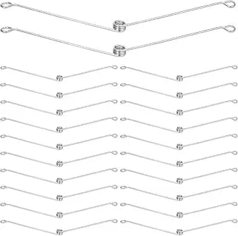 Vicenpal Recessed Lighting Spring Clips Bulk Metal Torsion Spring Clip Recessed Lights Trims Accessories Light Covers Retaining Clips for Bathroom Ceiling Exhaust Fan Shower(20 Pcs)