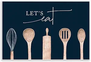 Kitchen Utensils Still Life, 13 x 19 Inch Mounted Print on Wall Plaque