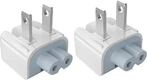 2 Pcs Mac Duckhead Adapter Wall Plug Head for MacBook Power Adapter Brick