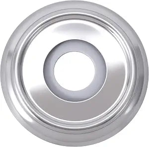 Metal Tub Spout Cover Ring, Stainless Steel Shower Escutcheon Plate with Foam Gasket, 1-1/2 Inch ID and 3-5/8 Inch OD Bathtub Spout Trim Plate Ring for Bathroom Decoration- 1 Pcs, Silver