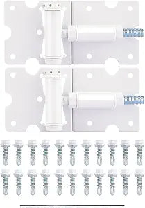 Self-Closing Gate Hinges, Heavy Duty for Vinyl/Wood/Metal Fence, Pack of 2, with Self-Tapping Screws and Adjuster Tool