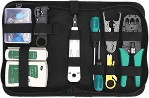 Gaobige Network Tool Kit for Cat5 Cat5e Cat6, 11 in 1 Ethernet Crimper Kit