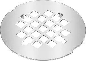 4-1/4 OD Snap-in Stainless Steel Shower Drain Cover Round Shower Drain Strainer Grid Silver Grate Drains Cap Metal Showers Strainer Grid Replacement Cover