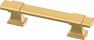 Franklin Brass 5 Pack Modern Gold Adjustable Drawer Pulls Kitchen Cabinet Handles Cupboard Knobs and Dressers Fits 1-3/8 to 4 inch (35102mm) Hole Center | Adjusta-Pull