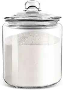 Masthome 1 Gallon Glass Jar with Lid,Wide Mouth Cookie Jar for Pantry