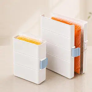 Freezer Food Block Maker, 2 Pack Freezer Bag Holder, Durable Hard Plastic, Freeze Soups, Bone Broth, Sauces, Chili & Leftovers into Flat Stackable Blocks, Meal Prep Freezer Storage (6 Cup + 2 Cup)