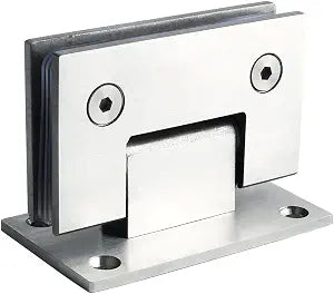 Alise Glass Shower Door Hinge,90 Hinge for Bathroom Door,Nickel (1P)