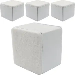 Piutouyar 4 Pcs Self Adhesive Furniture Risers, White, 50mm/2inch Height