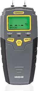 General Tools MMD4E Moisture Meter for Wood, Walls & Water Leak Detection