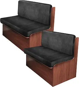 ANARACHON Leather Look RV Dinette Cushion Covers, Stretchable Camper Couch Cushion Covers Washable RV Bench Seat Cover for Travel Trailer Couch (2 Backrest Cover & 2 Bench Cover, 02 Dark Gray)