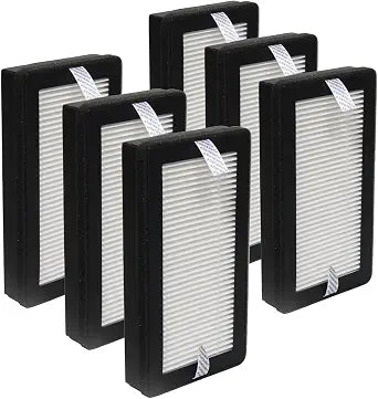 PUREBURG Replacement Filters Compatible with EyeVac Air 2-in-1 Touchless Vacuum and Air Purifier - 3-Stage H13 True HEPA and Activated Carbon Filtration System Parts, Pack of 6