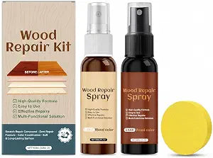 Wood Scratch Repair Concealer, Light & Dark Kit, Cover Furniture Floor Nick