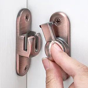 Red Bronze 90/180 Degree Barn Door Latches,Flip Gate Lock