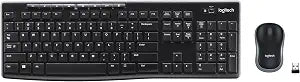 Logitech MK270 Full Size Wireless Keyboard and Mouse Combo - Black