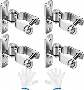Wall Mount Gate Hinges 1-3/8", 4 Pack Heavy Duty Gate Hardware for Fence