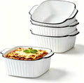 Small Baking Dishes, 15 oz Ceramic Individual Bakeware, 4 Pack