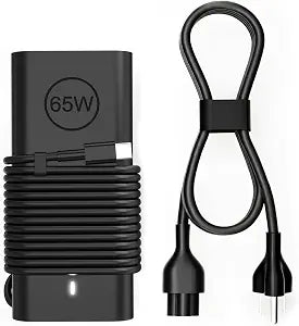 65W 60W USB C Laptop Charger Compatible with Dell Chromebook 3100 3110 3300 3380 3400 3500 5300 5400 Latitude 5420 5430 5440 5450 5520 5530 5540 5550 XPS 13 Computer Charger Type C AC Adapter
