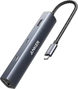 Anker USB-C Hub with Ethernet, 6-in-1 Multiport USB C to Ethernet Adapter
