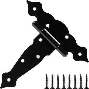 TDCHINGES Gate Hinges Heavy Duty 6 Inch 6 Pack T Strap Garden Shed Doors