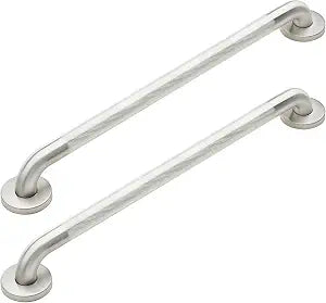 2-Pack Shower Grab Bars, 12 in, Knurled Textured Grip