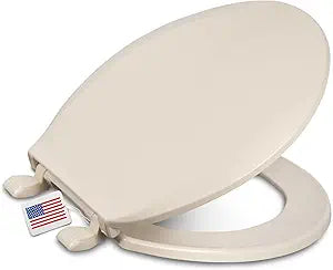 Centoco Round Toilet Seat, Economy, Light Weight Residential, Bone