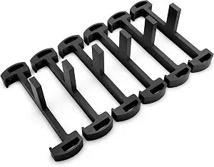 Plastic Clip for HTOH Linear Shower Drain, Tile Tray Supporter, Black,6 PCS