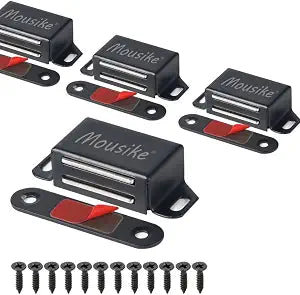 Mousike Cabinet Magnets 30lb Strong Catch for Kitchen Cupboard Door 4Pack