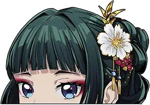 The Court Herbalist Diaries MaoMao Jinshi Peeker Anime Manga Decal Water Resistant Sticker Indoor Use Ideal for Laptop Window