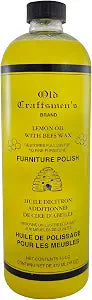 Fox Run Lemon Oil With Beeswax Furniture Polish and Conditioner, 16 Ounces