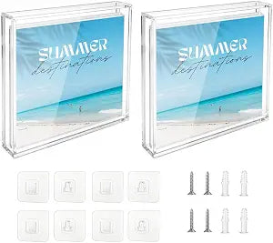 Acrylic CD Frame Display Case, Clear CD Display Frame Wall Mount