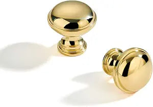 khtumeware Handmade 100% Solid Real Brass Unlacquered Brass Cabinet Knobs