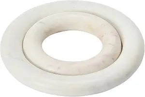 Creative Co-Op Marble Trivets for Dining Table, Set of 2