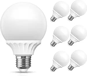 LOHAS G25 Globe Light Bulbs, LED Vanity Lights