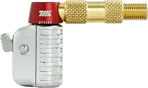 711L Schrader Air Chuck - Snap & Lock Air Chuck - Open Flow Air Inflator Attachment for Bicycle Bike Motorcycle Car Tires with Shrader Valves (Brass)