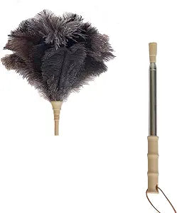 Aldwin Ostrich Feather Duster, 43" Extendable Feather Dusters for Cleaning
