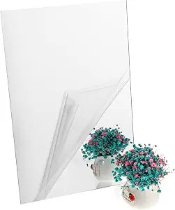 Sibba Peel and Stick Acrylic Wall Mirro Self Adhesive Sticky Mirror Sheet