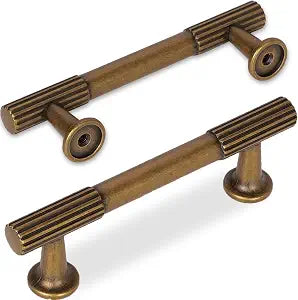 10 Pack 3 inch Antique Brass Kitchen Cabinet Handles