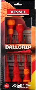 VESSEL BALL GRIP Insulated Screwdriver 5PC. Set