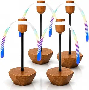 Rechargeable Fly Fans for Tables 4 Pack, Outdoor Foldable Food Fans