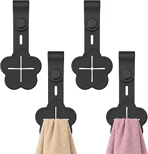 4 Pack Silicone Kitchen Towel Holder, Adjustable Towel Hanger