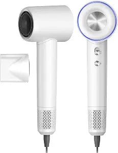 High Speed Hair Dryer,150000 RPM Brushless Motor Professional Blow Dryer for Fast Drying,500M Negative Ions Ionic with Magnetic Blow Air Nozzle,Control Quiet Noise, Lightweight for Travel