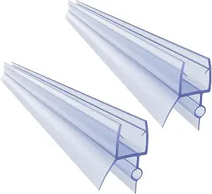 2-Pack Frameless Shower Door Bottom Seal for 4-6mm Glass Length 70cm/28inch Glass Door Sweep to Stop Shower Leak