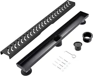 Linear Shower Drain, 28 inch Matte Black