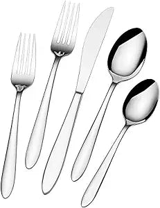 International Silver Felice 20-Piece Stainless Steel Flatware Set, Service for 4